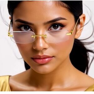 Women Glasses Office Business Wear Casual Square Clear Eye Glasses Aesthetic New